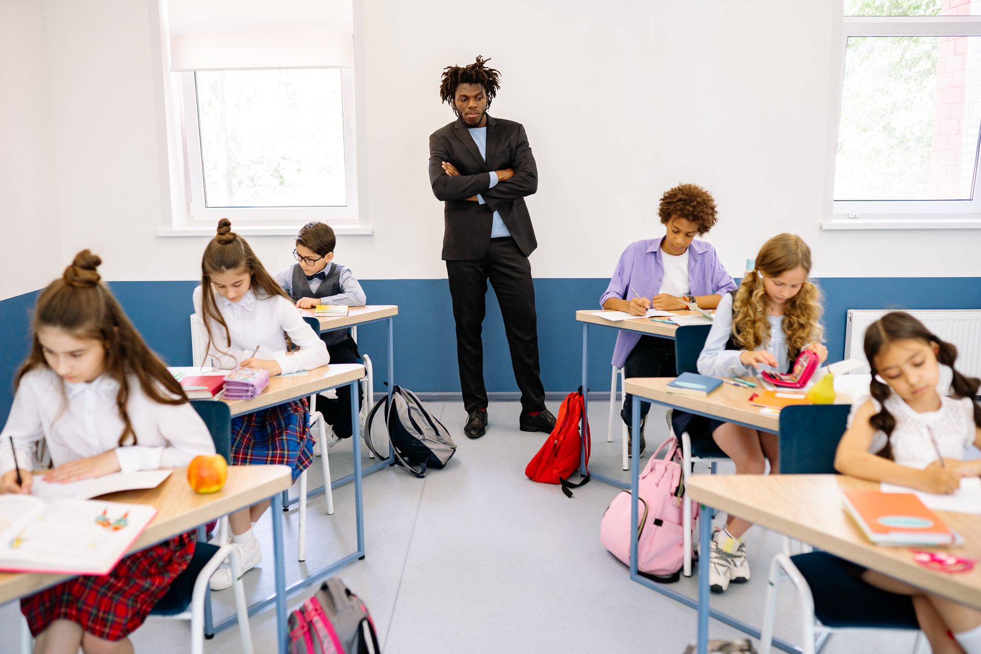 Students learning